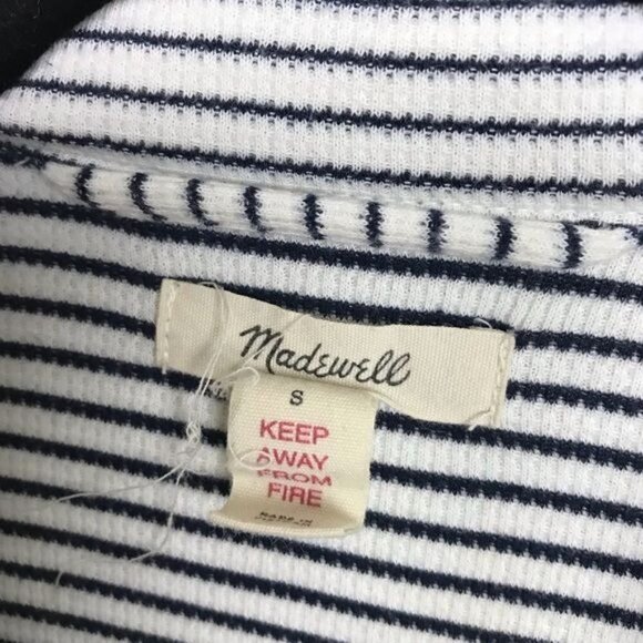Madewell Stripe Knit Bedtime Pajama Top Small - Picture 9 of 12